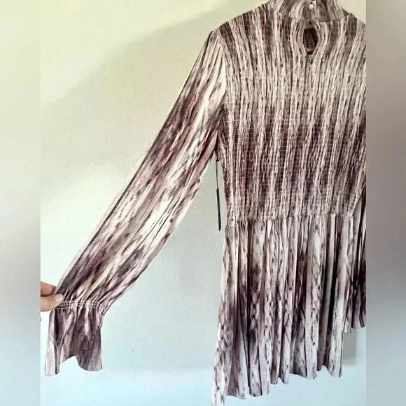 Tart Collections Birdie Dress Long Sleeve High Neck Smocked Dress Size Large NWT - Picture 7 of 12